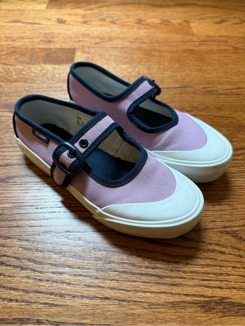 VANS Lilac Mary Jane Slip On Shoes Sz 12.5